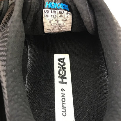 HOKA ONE ONE ホカオネオネ ランニングシューズ クリフトン 9/1127895 ブラック 31cm 中古 Y1