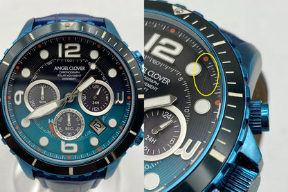 ANGEL CLOVER TIME CRAFT DIVER エンジェルクローバー タイムクラフト ソーラー×ダイバーズ 腕時計 TCD45NNG-NV 中古 D4