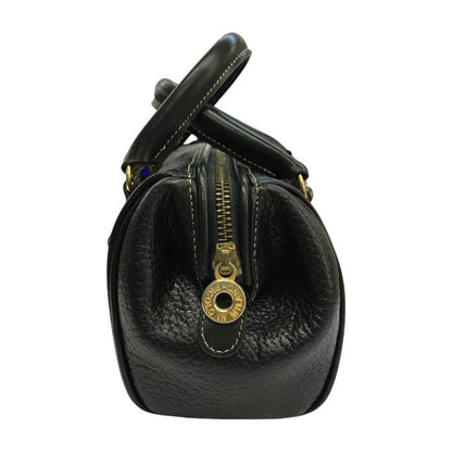 PELLE BORSA ペレボルサ PICOLO IN MILANO ボストンバッグ レディース レザー ミニサイズ ショルダーバッグ ブラック 中古 T1