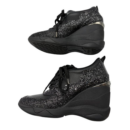 +diana +ダイアナ スニーカー 24.5cm IF 49544 靴 シューズ 厚底 レディース ラメ 中古 W４