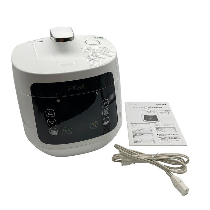 ティファール コンパクト電気圧力鍋 ラクラ・クッカー ホワイト CY3511JP T-fal マルチクッカー 1台12役 時短 タイパ 中古 R1