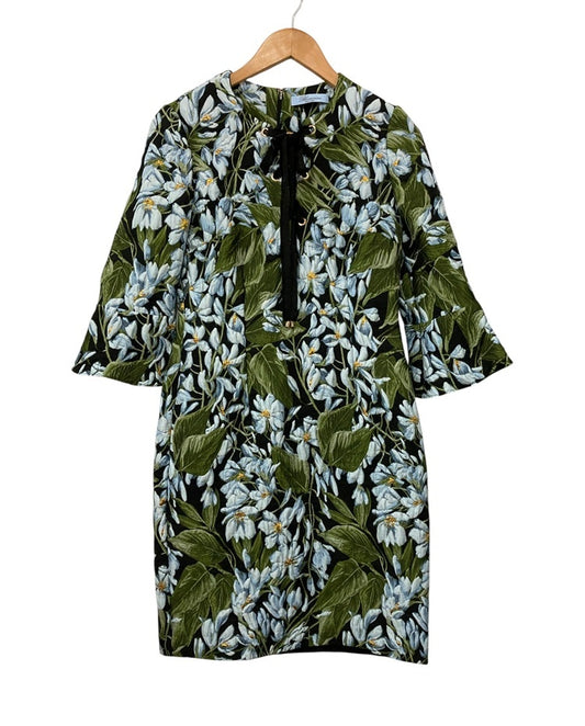 Blumarine ブルマリン 花柄 フレアスリーブ ワンピース サイズ IT40 レディース 中古 D4