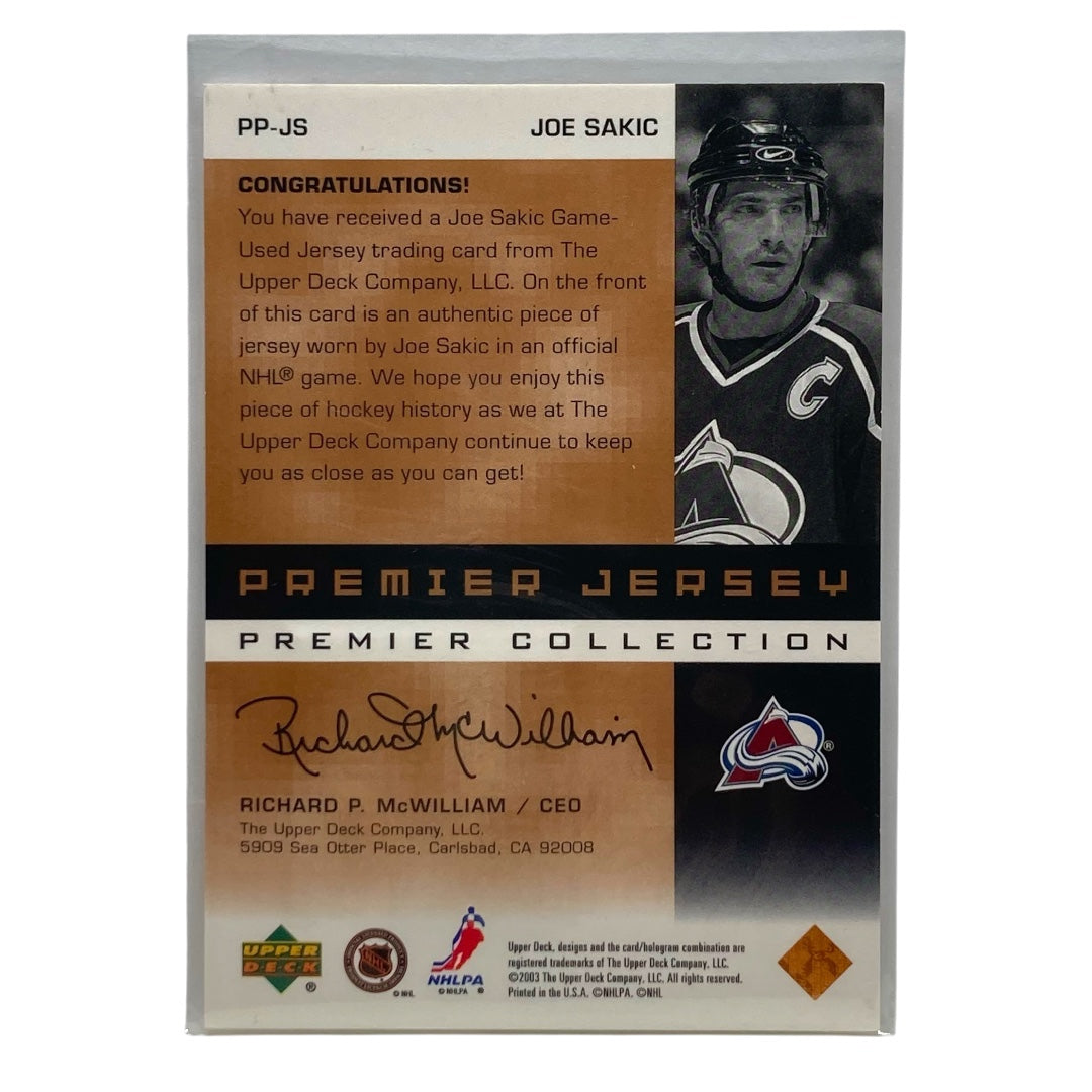 UPPER DECK NHLカード PREMIER COLLECTION JOE SAKIC AVALANCHE 147/299 #PP-JS 中古 IT2