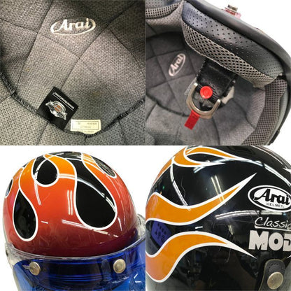 ハーレーダビッドソン(Harley-Davidson)× Arai フレイムデザイン ヘルメット M 中古 Y1