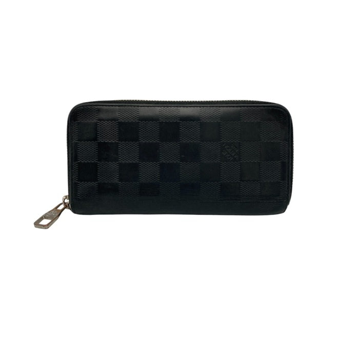 LOUIS VUITTON ルイヴィトン ダミエ アンフィニ ポルトフォイユヴァスコ ラウンドファスナー 長財布  N63300 中古 D4