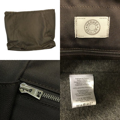 HERMES エルメス サックドパンサージュ トートバッグ ユニセックス フェルト ソーエルメス 限定 2way グレー/ブラウン 中古 T1