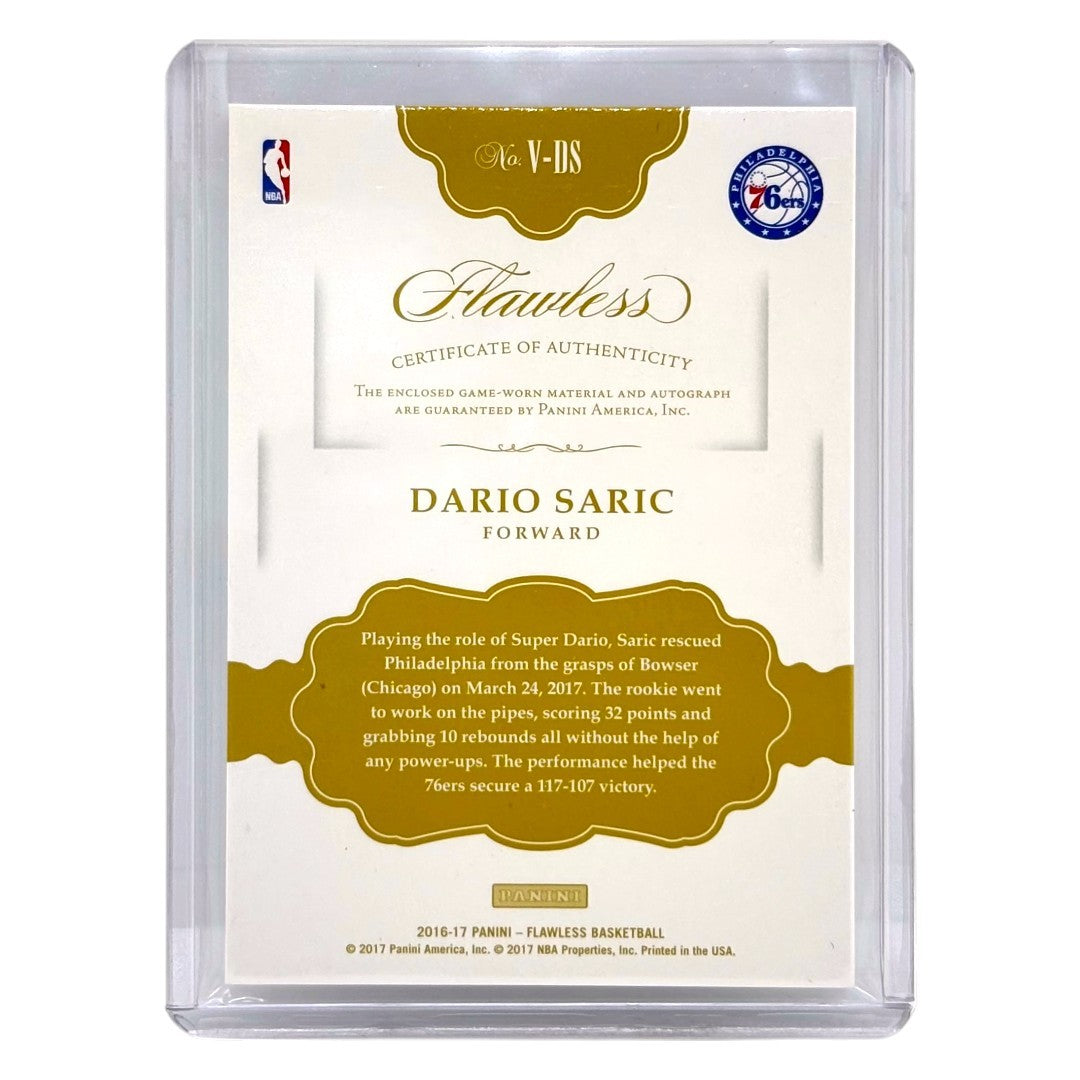 PANINI NBAカード FLAWLESS DARIO SARIC PHILADELPHIA 76ERS /25 #V-DS 中古 IT1