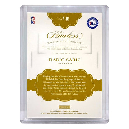 PANINI NBAカード FLAWLESS DARIO SARIC PHILADELPHIA 76ERS /25 #V-DS 中古 IT1