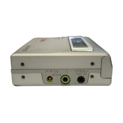 SHARP シャープ ポータブルMDレコーダー シルバー 録音/再生 スロットイン MD-MS100-S 中古 T1