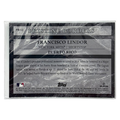 TOPPS MLBカード PRISTINE FRANCISCO LINDOR NEW YORK METS #PB-12 中古 IT1