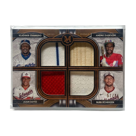 TOPPS MLBカード MUSEUM COLLECTION VLADIMIR GUERRERO ANDRE DAWSON JUAN SOTO MAX SCHERZER EXPOS NATIONALS 57/75 #FPR-ASTG 中古 IT2