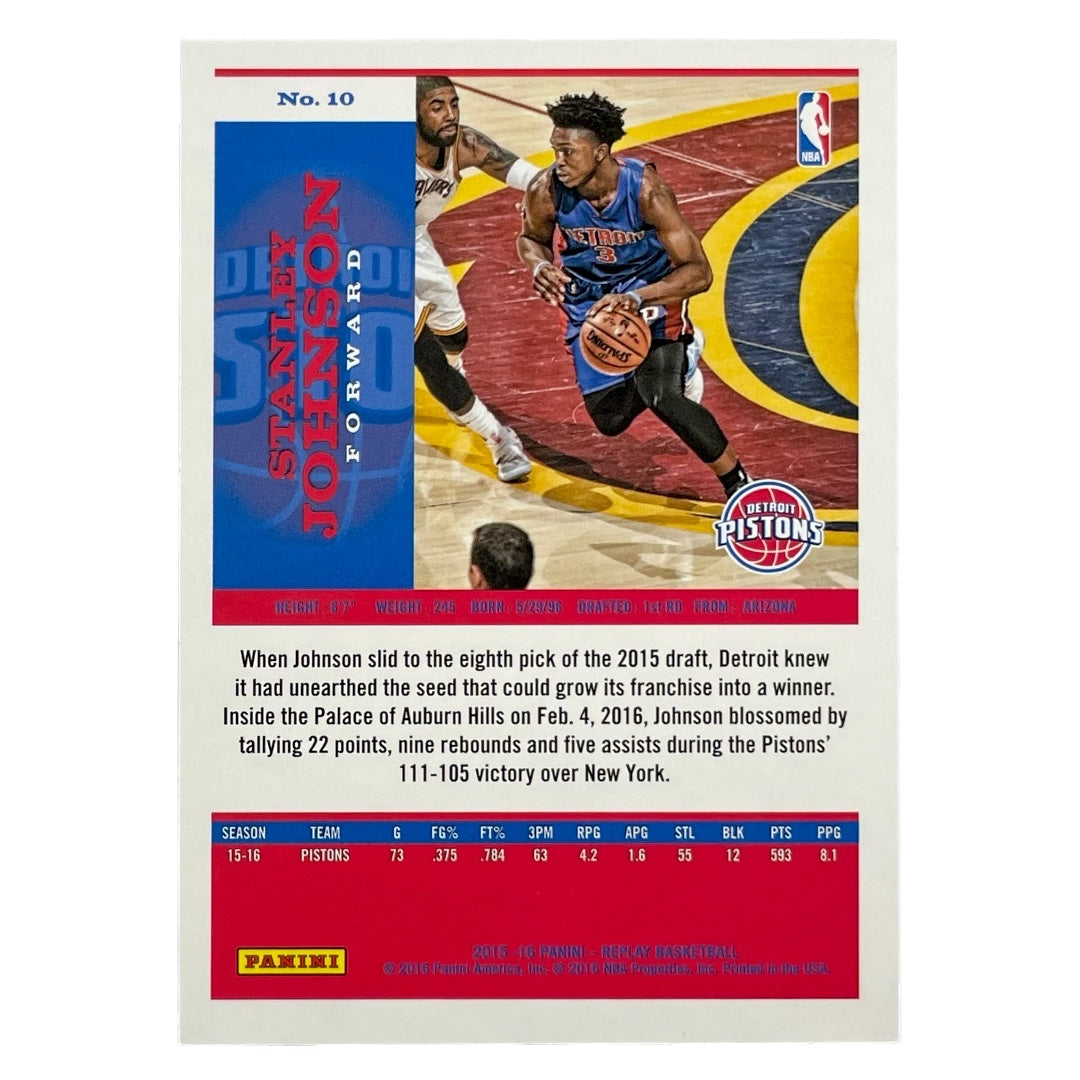 PANINI NBAカード REPLAY STANLEY JOHNSON PISTONS #10 中古 IT2