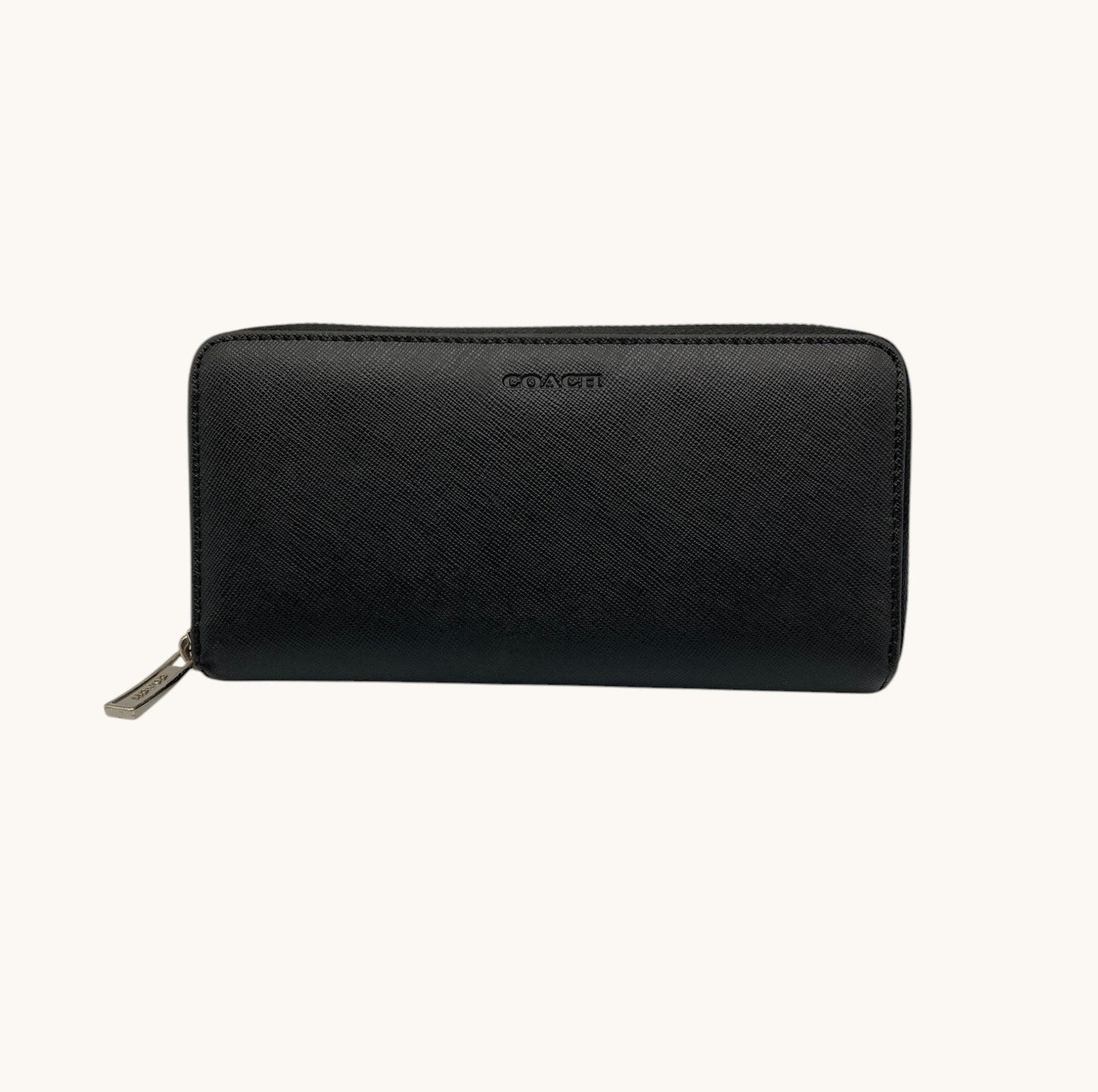 COACH コーチ レキシントン サフィアーノ レザー アコーディオン ジップ アラウンド F74769 長財布 中古 D4