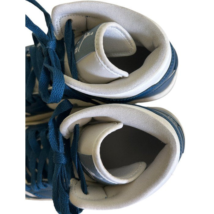 NIKE ナイキ AIR JORDAN エアジョーダン 25cm BQ6472 414 スニーカー 靴 シューズ レディース メンズ ネイビー ホワイト 中古 W1