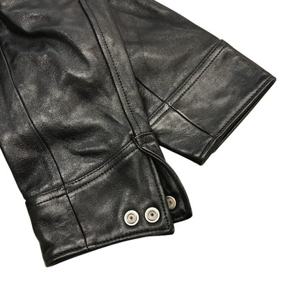 Schott ショット トラッカージャケット メンズ ラムレザー シングル 羊革 ブラック Sサイズ 3121034 中古 T1