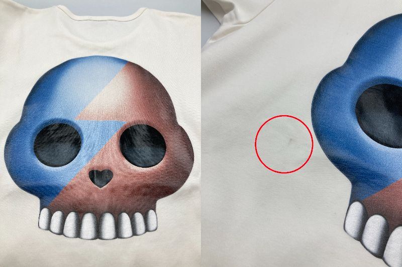 Acne Studiosアクネ ストゥディオズ  NIAGARA HEAD SS17 スカル バックプリント Tシャツ サイズS 中古 D4