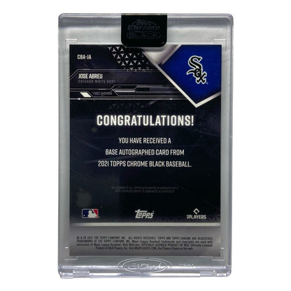 TOPPS MLBカード CHROME BLACK JOSE ABREU WHITE SOX 34/99 #CBA-JA 中古 IT2