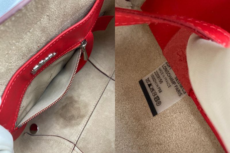 LONGCHAMP ロンシャン ロゾ トップハンドル 2WAY ショルダーバッグ 中古 D4