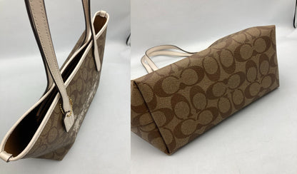 COACH コーチ シグネチャー ミニ シティ トート ホース アンド スレイ CM183 中古 D4
