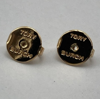 TORY BURCH トリーバーチ キラ エナメル サークルスタッドピアス 中古 D4
