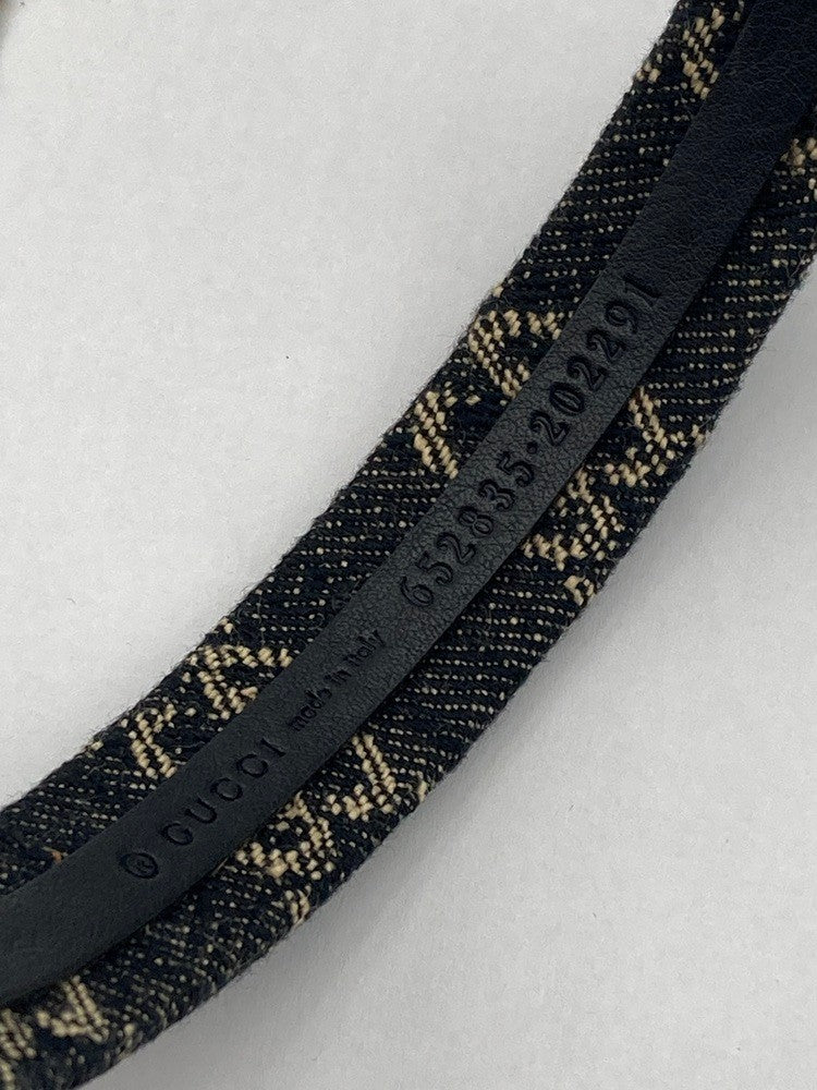 GUCCI グッチ GGキャンバス デニム カチューシャ 652835 レディース 中古 D4