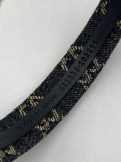 GUCCI グッチ GGキャンバス デニム カチューシャ 652835 レディース 中古 D4