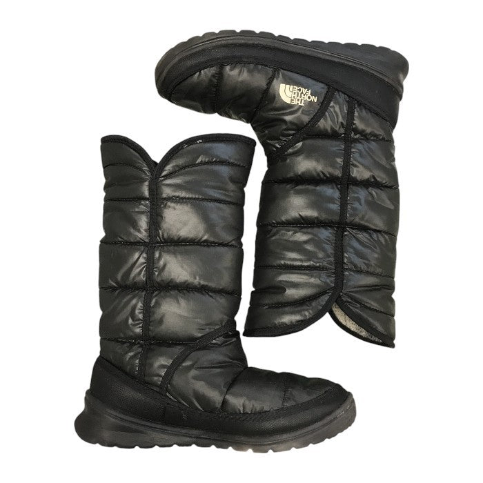 THE NORTH FACE ザノースフェイス ヌプシブーツ レディース ミドル丈 レインシューズ スノーブーツ 防寒 ブラック 24cm 616273 中古 T1