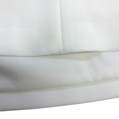 Rene ルネ ワンピース レディース ノースリーブ スリーブレス 襟付き シンプル 無地 カラードレス ホワイト 36サイズ 5416210 中古 T1