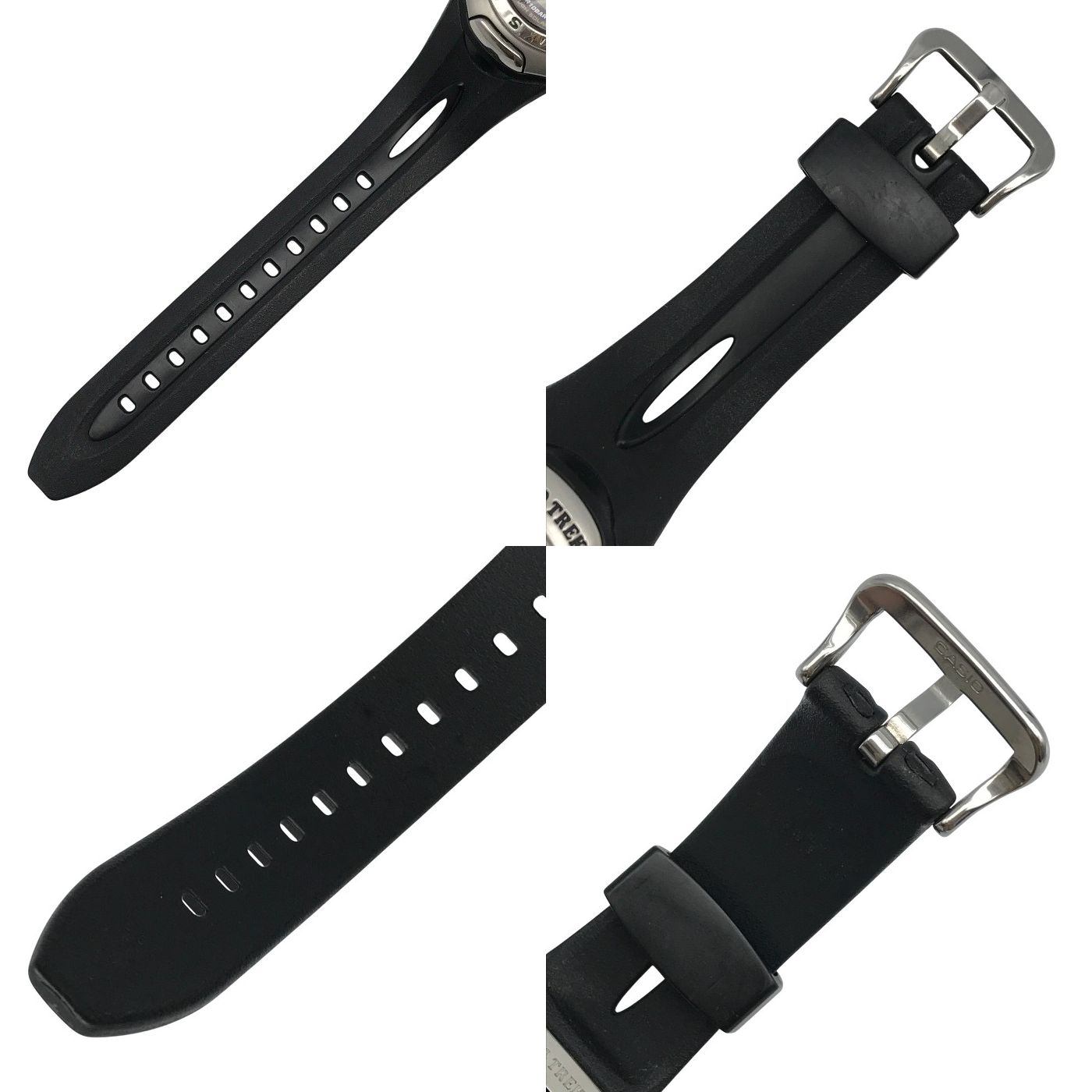 CASIO PROTREK 腕時計 メンズ デジタル タフソーラー オートライト トレッキング シルバー/ブラック PRS-200-1JF 中古 T1