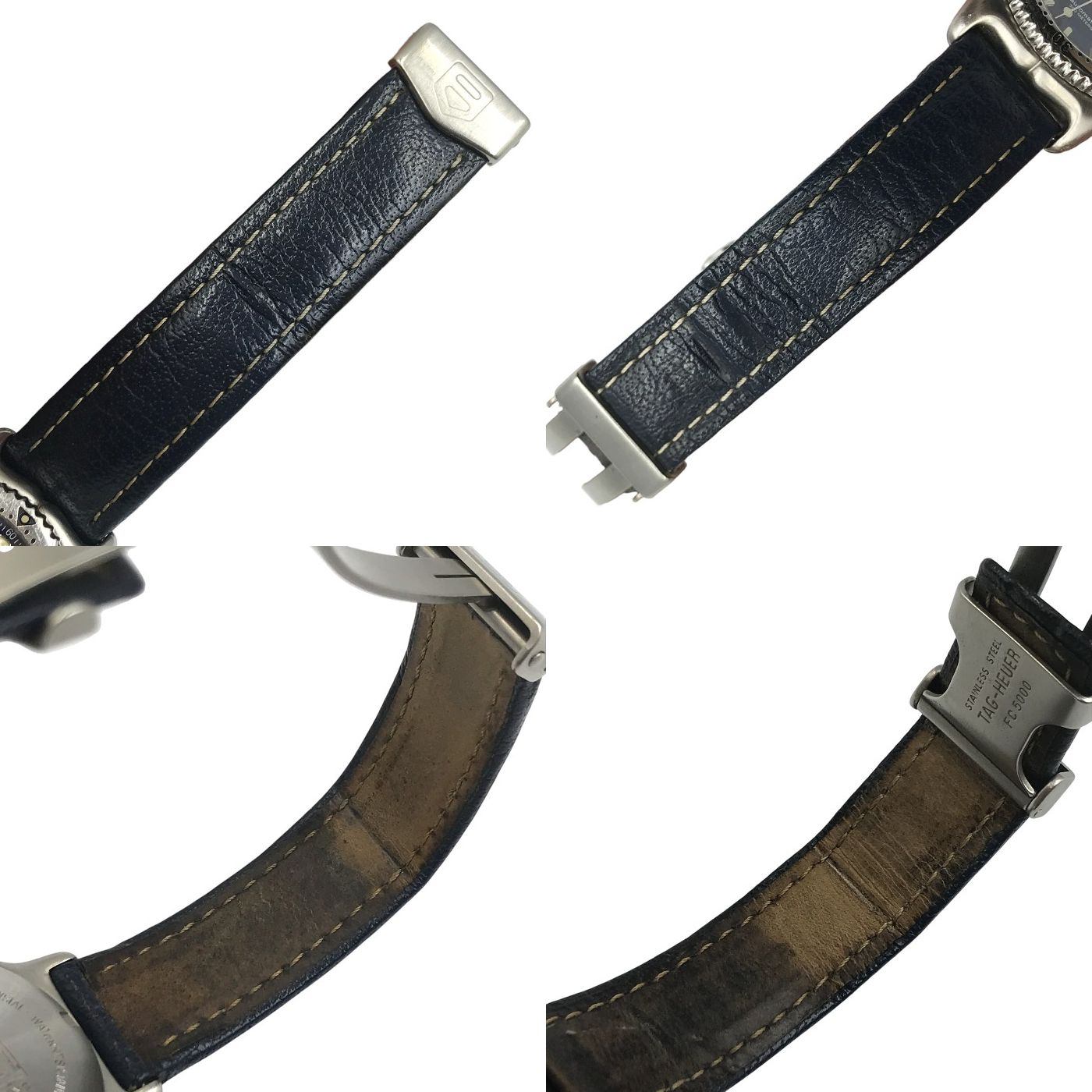 TAG HEUER タグホイヤー セルデイト 腕時計 ユニセックス ボーイズ 自動巻き オートマティック アナログ シルバー/ネイビー WI2211 中古 T1