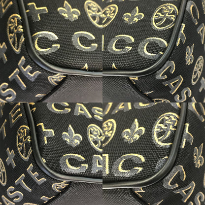 CASTELBAJAC カステルバジャック シテ ミニトートバッグ レディース 2way ショルダーバッグ 立体ロゴ シャイニー ブラック/ゴールド 089551 中古 T1