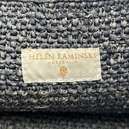 HELENKANINSKI ヘレンカミンスキー ラフィア Loto ワンショルダー バッグ 鞄 チャコールブラック 肩掛け レディース 中古 W４