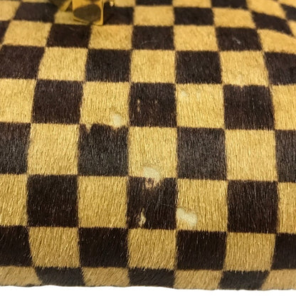 LOUIS VUITTON ルイヴィトン ダミエ ソバージュガゼル ショルダーバッグ レディース ハラコ レザー 斜め掛け ポシェット ブラウン M92130 中古 T1