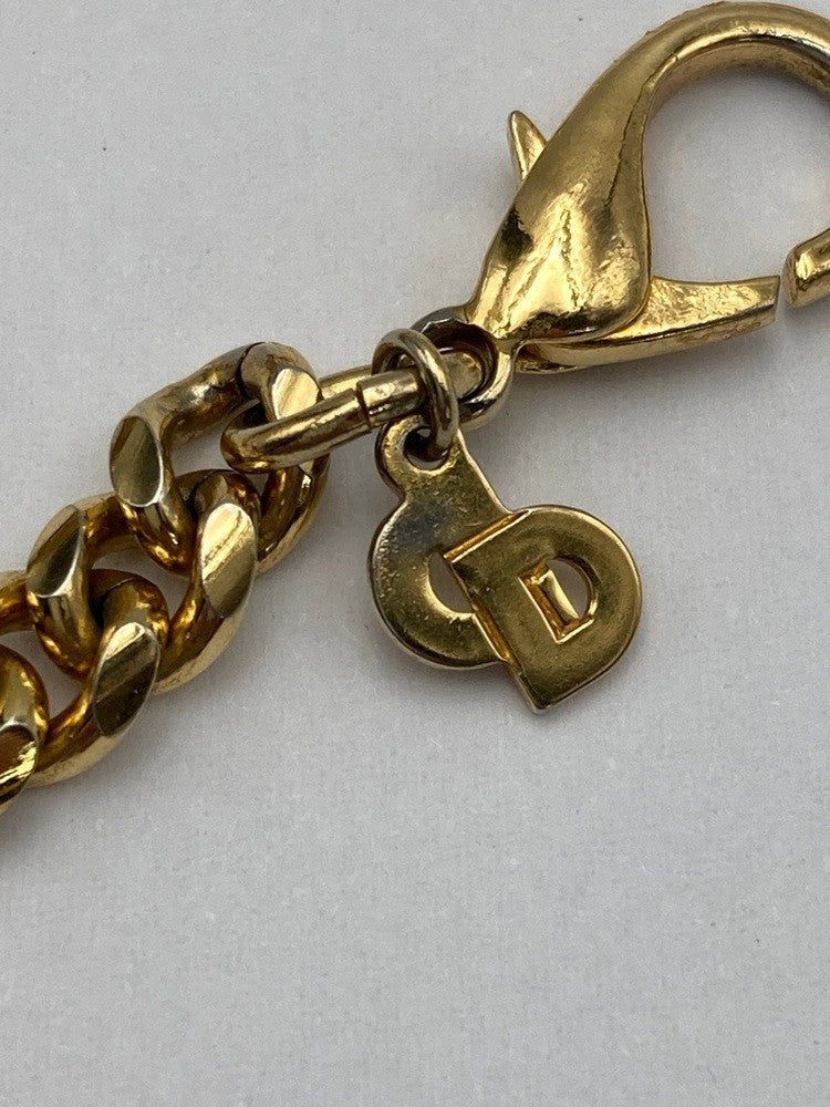 Christian Dior クリスチャンディオール ビジュー付き ブレスレット 中古 D4