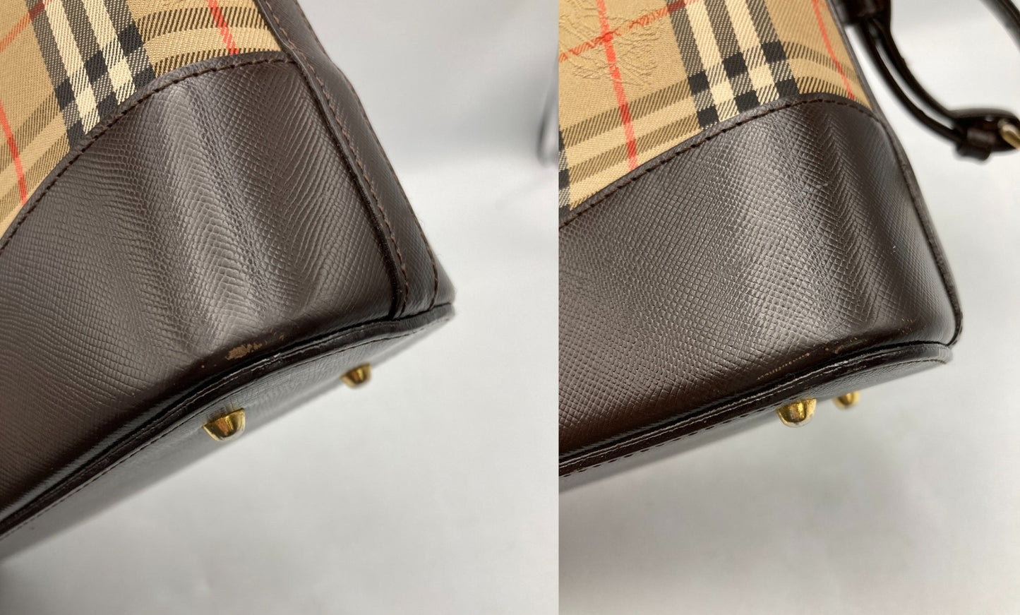 BURBERRY バーバリー ノバチェック シャドーホース ワンショルダーバッグ 中古 D4