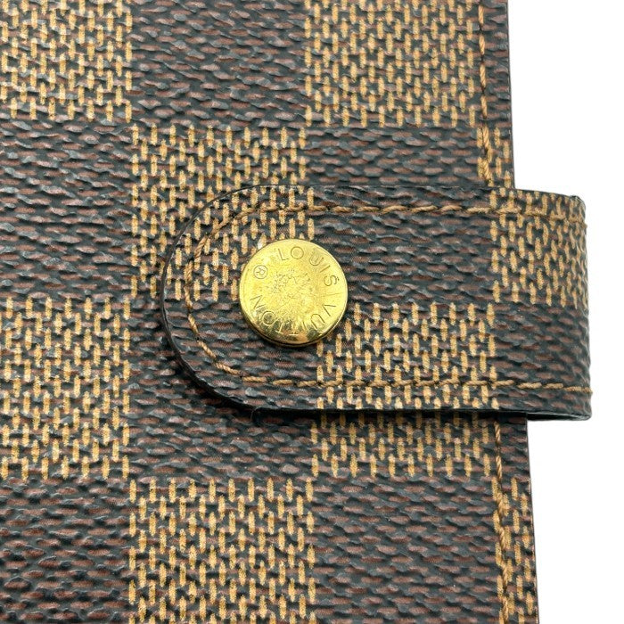 LOUIS VUITTON ルイヴィトン ダミエ アジェンダPM R20700 手帳カバー ブランド レディース メンズ 中古 W４