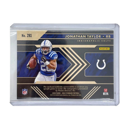 PANINI NFLカード GOLD STANDARD JONATHAN TAYLOR INDIANAPOLIS COLTS 31/49 #281 中古 IT1
