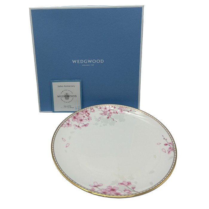 ウェッジウッド スプリング ブロッサム プレート 27cm 40005570 WEDGWOOD 皿 大皿 かわいい 洋食器 中古 W４