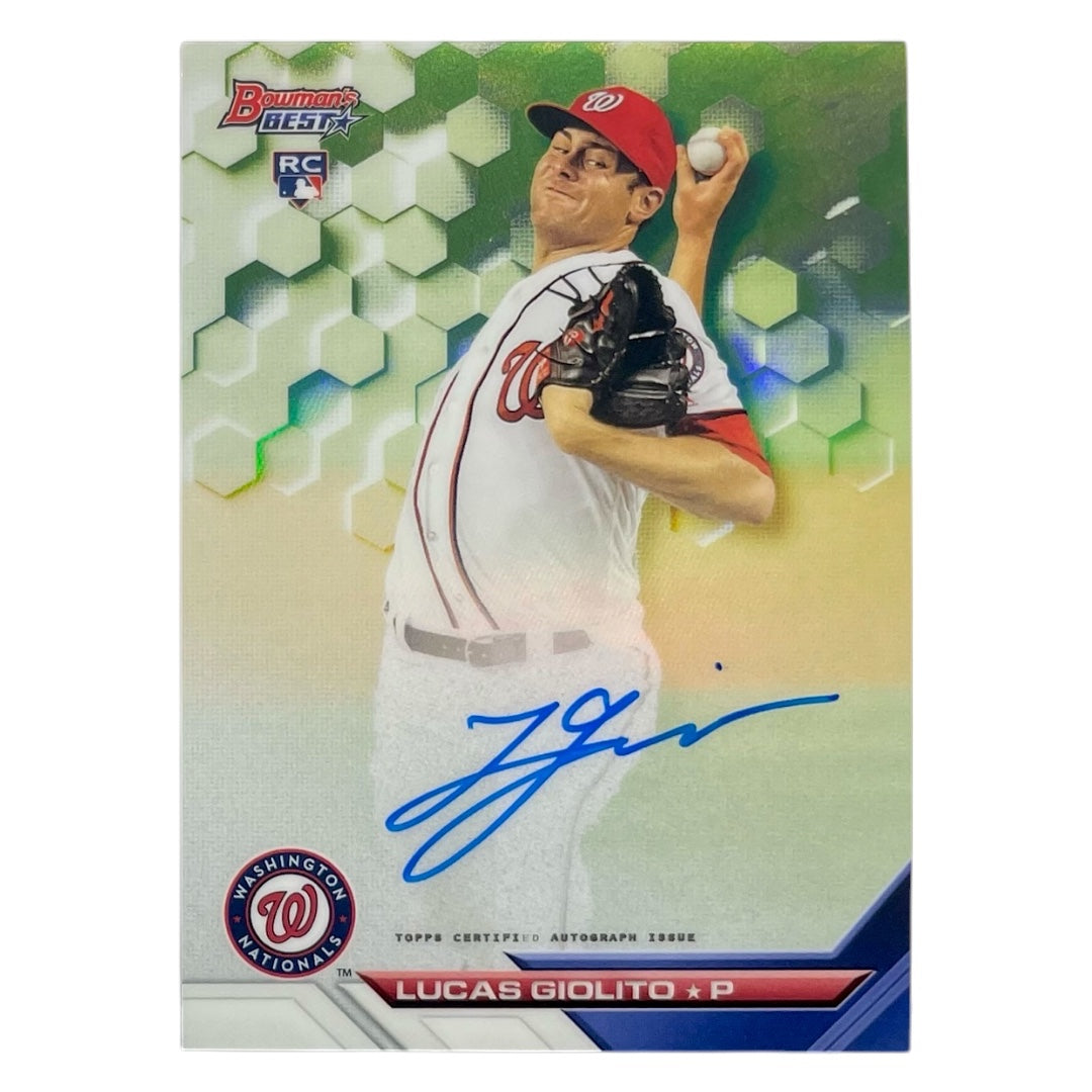 TOPPS MLBカード BOWMAN'S BEST LUCAS GIOLITO WASHINGTON NATIONALS #B16-LG 中古 IT2