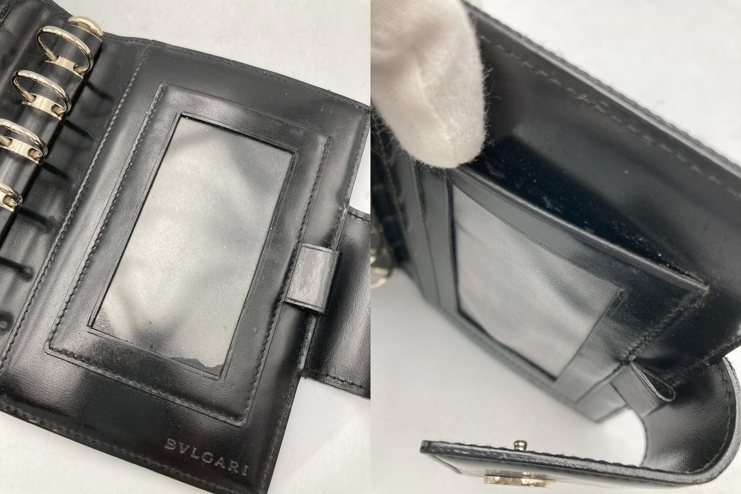 BVLGARI ブルガリ 手帳カバー 6穴 システム手帳 中古 D4