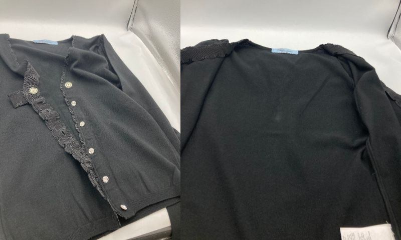 Blumarine ブルマリン スワロフスキーボタン カーディガン WL0213316 サイズ IT40 ブラック 中古 D4
