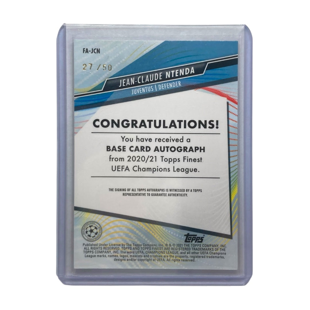 TOPPS サッカーカード FINEST JEAN-CLAUDE NTENDA JUVENTUS /50 #FA-JCN 中古 IT2