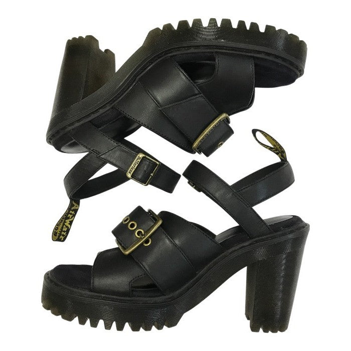 Dr.Martens ドクターマーチン GRANIK サンダル レディース レザー ヒール 厚底 バックル グラニク ブラック UK5 中古 T1
