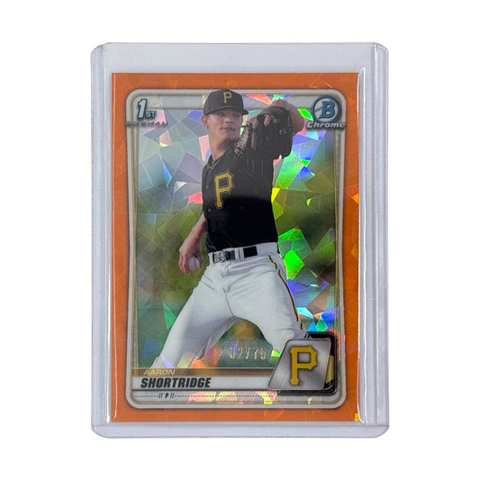 TOPPS MLBカード BOWMAN CHROME 1ST AARON SHORTRIDGE PITTSBURGH PIRATES 32/75 #BCP-9 中古 IT1