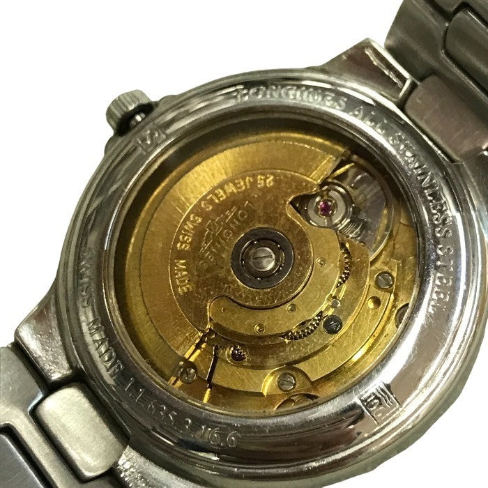 Longines ロンジン コンクエスト オートマティック 腕時計 メンズ アナログ 自動巻き ステンレス SS デイト L1.636.3.16.6 中古 T1