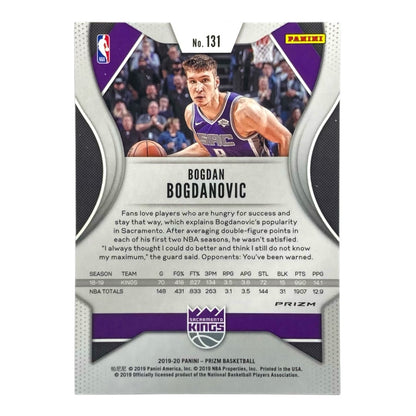 PANINI NBAカード PRIZM BOGDAN BOGDANOVIC KINGS #131 中古 IT2