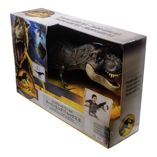 未開封品 マテル ジュラシックワールド(JURASSIC WORLD) 新たなる支配者 スーパービッグ! T-レックス II 全長:約101cm 4才~ 中古 a1