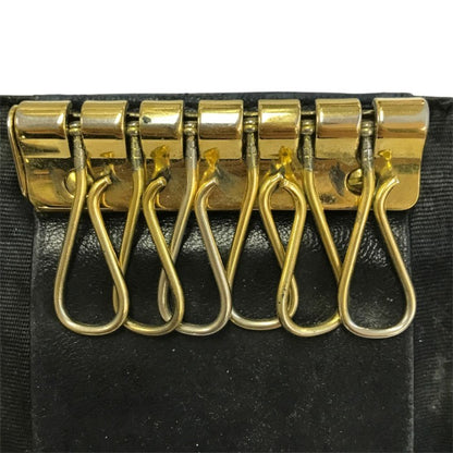 CHANEL シャネル キャビアスキン キーケース レザー 6連 ココマーク ゴールド金具 ブラック 中古 T1