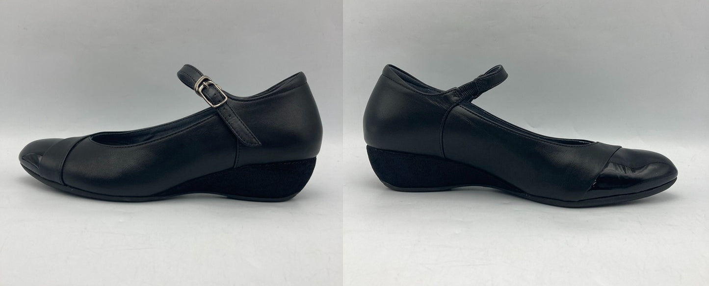 pedala ペダラ アシックスウォーキング ストラップ付 ウェッジヒールパンプス 22.5cm 3E 中古 D4