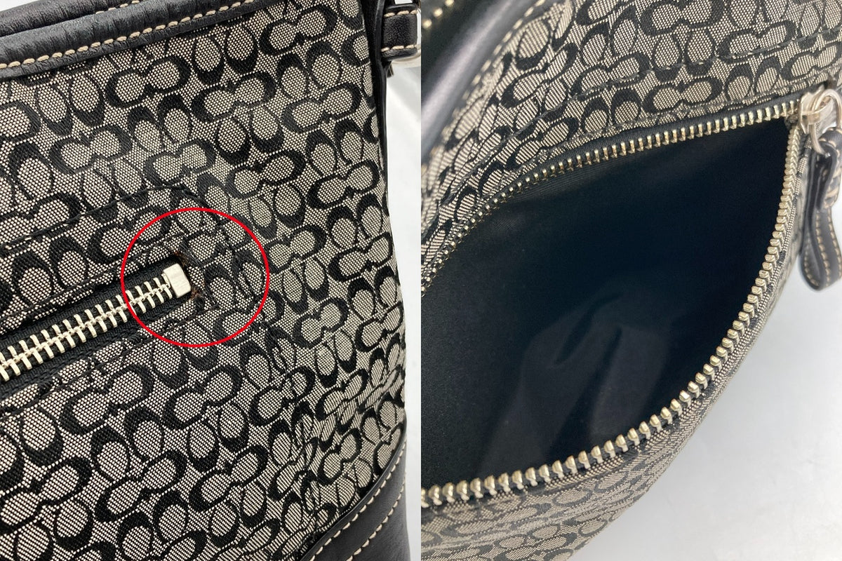 COACH コーチ ミニシグネチャー 2WAY ショルダーバッグ F10945 中古 D4